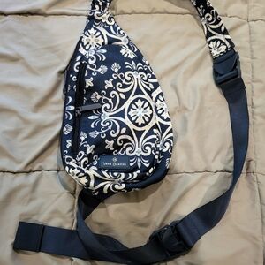 Vera Bradley Navy and Cream Crossbody Bag